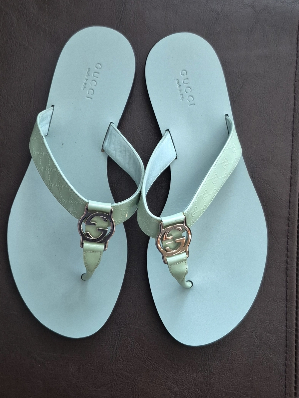 Gucci Guccissima Web Thong Sandals - Picture 3 of 16